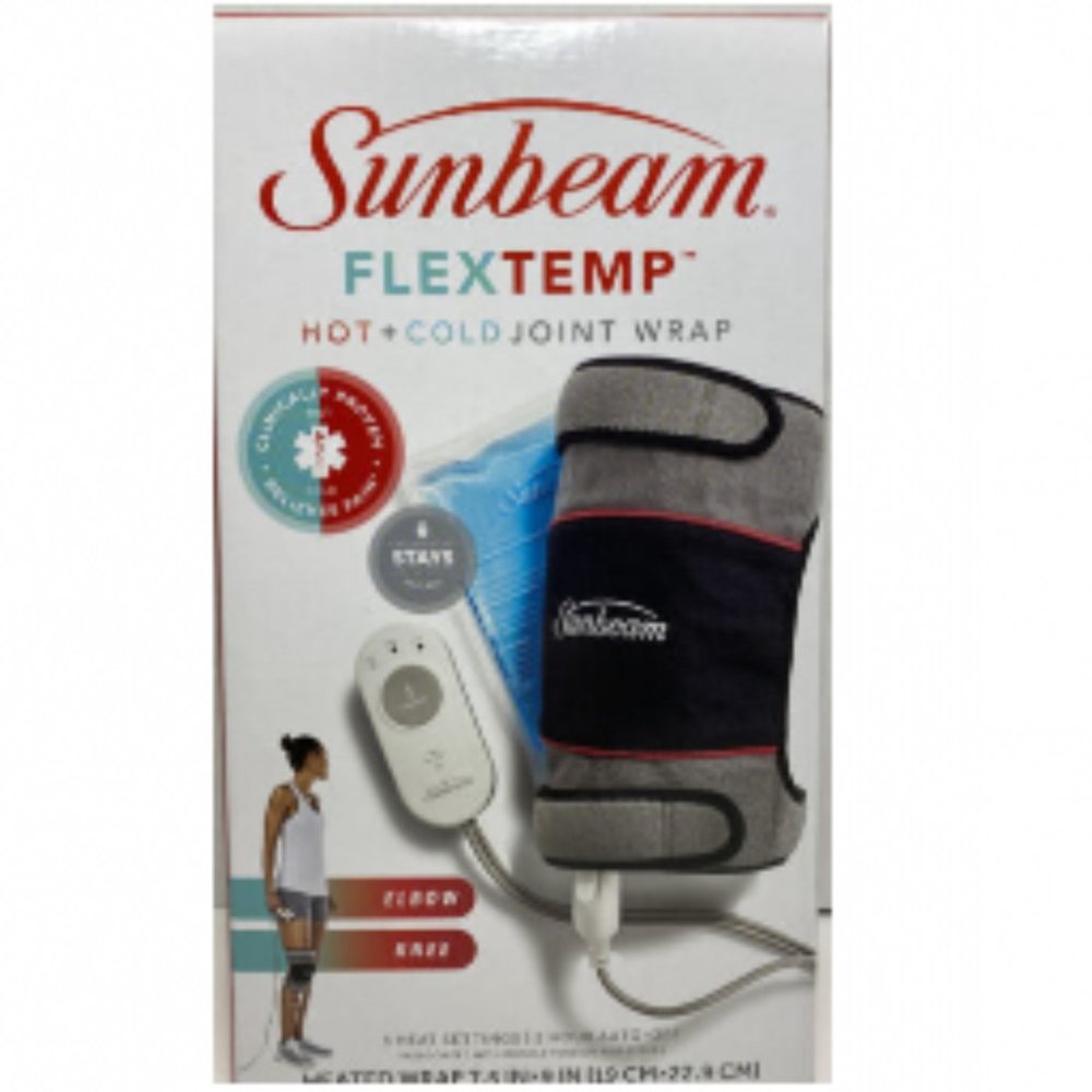 Sunbeam Flextemp Joint Wrap Pain Relief Hot & Cold Therapy for Elbow or Knee NEW